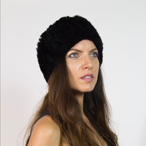 Rex Rabbit fur headband - Picture 2 of 3
